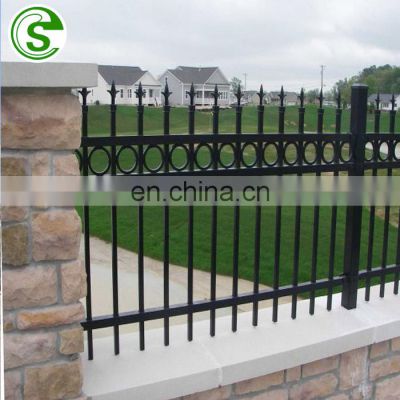 Hot sale Wrought iron picket fence cheap steel fence panels wrought iron panel fence
