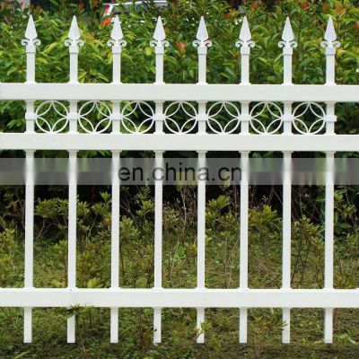 Home Garden Fence Cheap Hot dip Galvanized Zinc Plated Steel Fence with Powder Coated