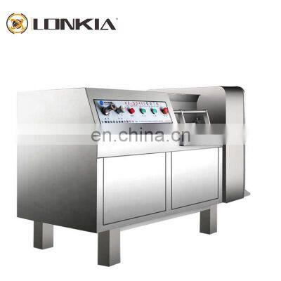 LONKIA Automatic Chicken Cutting Machine Fresh Meat Cutter Beef Meat Cube Cutter Machine poultry cutter cutting machine