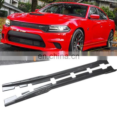 auto side skirt Factory Directly Supply MD Style Side Skirts for Dodge Charger SRT 2015-2020 Carbon Fiber Side Skirt