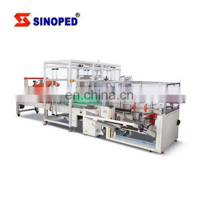 Full Automatic Customizable Carton Packaging Line Robot Carton Case Packer Oil Water Beverage Bottle Packing Machine