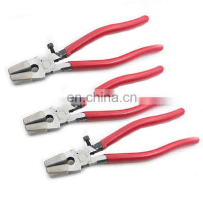 Eco- Friendly Tile Glass Ceramic Cutter Hand Pliers Long Handle Stainless Steel Main Body Flat Stained Glass Cutting Plier