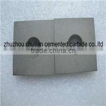 zhuzhuo factory suply high quality and cheapest tungsten steel plate 36*36*5mm with hole