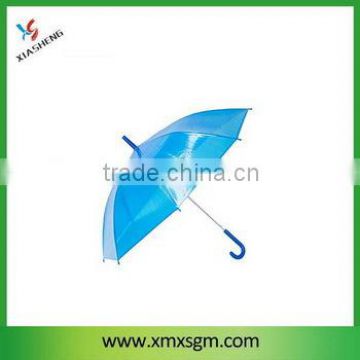 Clear Blue PVC Straight Umbrella