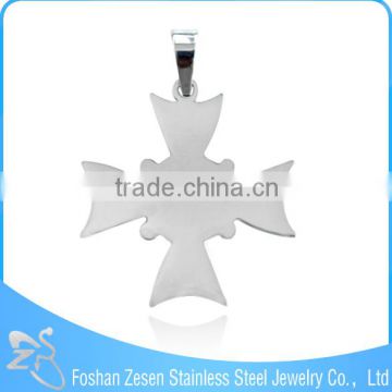 Factory wholesale women cheap stainless steel cross custom made pendants