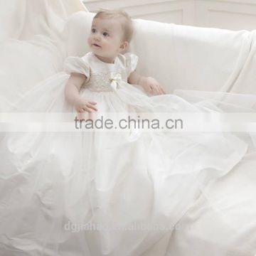 new arrival fashion design comfortable silk /lace long christening gown                        
                                                Quality Choice