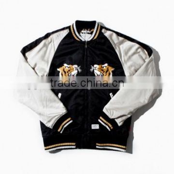 Custom made nylon satin jacket,Custom made nylon letterman jacket,Custom made nylon bomber jacket