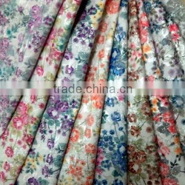different types of polyester textile printing fabric