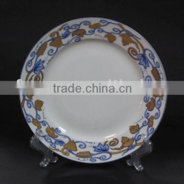 YF13045 bone china ceramic plate