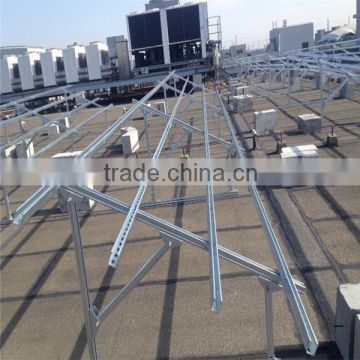 solar panel flat roof solar pv metal roof mount system roof rail manufacturer