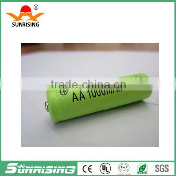 China manufactrue Ni-MH AA1000mAh rechargeable battery 1.2 v