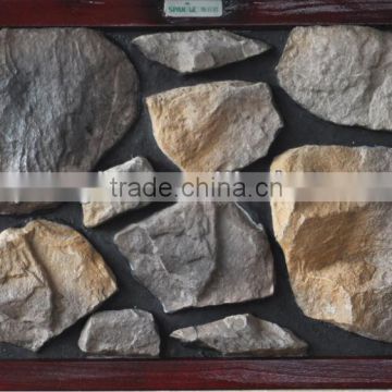 Durable rock face wall stone