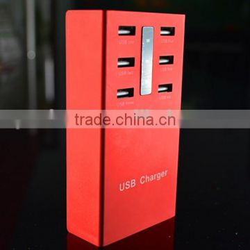 new products 6 port 40W multi port usb charger