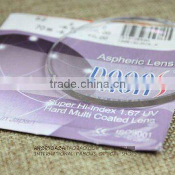 1.67 high index lens