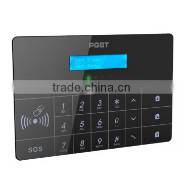 Wireless GSM Security Alarm System with RFID and LCD Touch Keypad