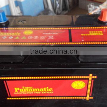 jiangmen lead-acid battery 12V/80 AH/13 PLATE MAINTENANCE FREE LEAD ACID BATTERY MFN80TH