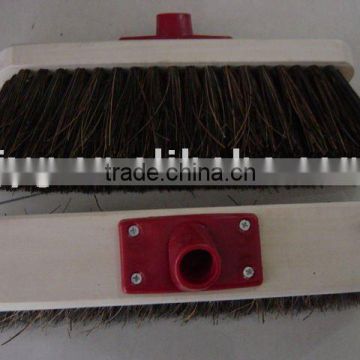 FSC wooden floor broom with bassine fibre