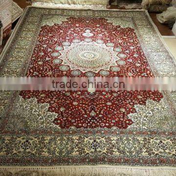 high density Tapis moquette prayer handmade silk carpet iran modern style