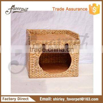 Hot sell soft cozy cat house pet cave , cushion cat bed