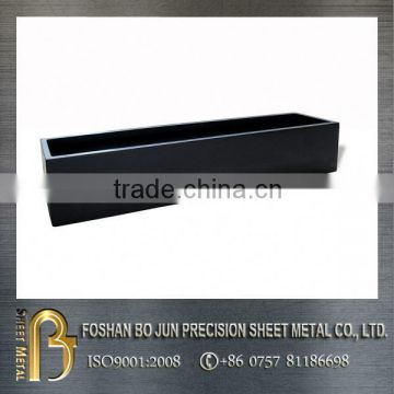 Customized long rectangular metal flowerpot china manufacturer supplier steel flower planter