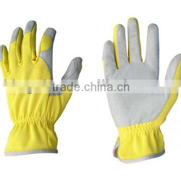 Unlined PU Binding Cuff Microfiber Mechanic Glove