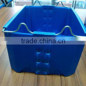 Stackable corrugated plastic tomatoes packaging box