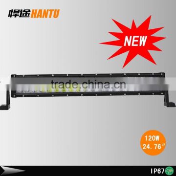 120W curve led light bar mounting bracket 4d led spot light bar 3W*40pcs Pama lens led light bar