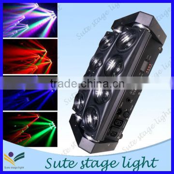 Hot selling 8*10w rgbw beam moving head spider light