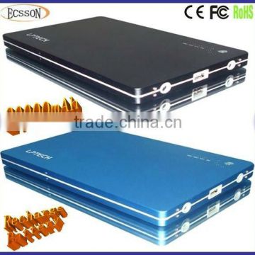 20000mAh rechargeable external battery pack 12v for laptop