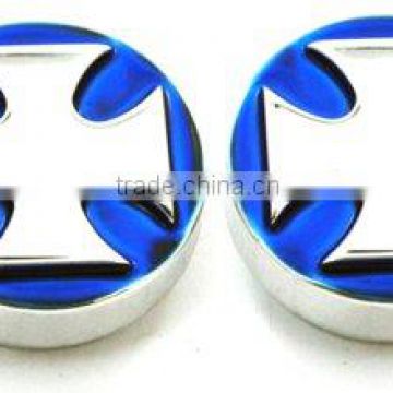 All Sales Interior Dash Knobs (set of 4) AC+4wd knob- Iron Cross Blue