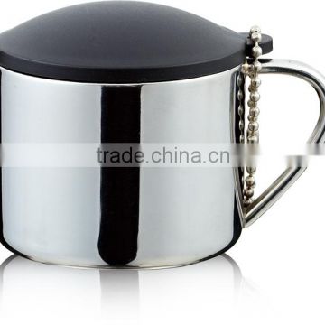 new design stainless steel beer mug /cup/ tankard with handle
