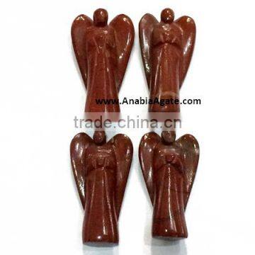 Red Jasper 2 inch Angels : Wholesale Gemstone Angels