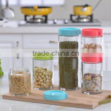 2016 Hot sale High Quality Glass food jar with lid