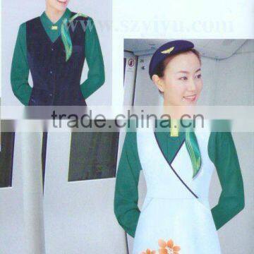 Tailored smart airline flight attendant uniform suit (au923)