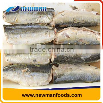 Free sample 425g brine healthy natural flavor canned jack mackerel