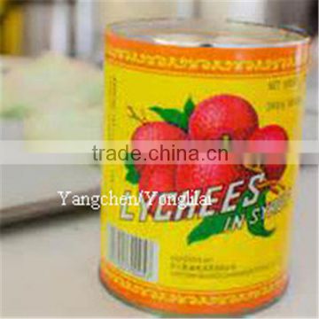 Canned lychee processing in heavy syrup