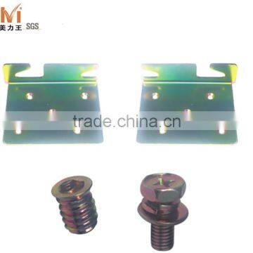 Furniture Bed Connecting Fittings Metal Bed Rail Connector Brackets