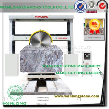 LMX-3850/4850 wanlong interlocking stone machine for stone block squaring