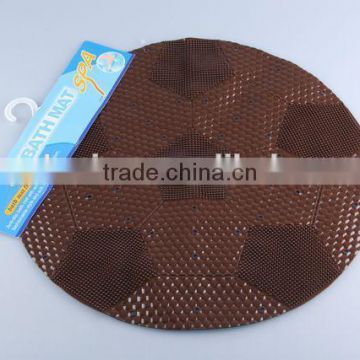 football shaped PVC anti slip bath mat massage pad/bathroom mat