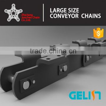 LBW OEM Manufacturing Large Size cranked link chain nonstandard conveyor chain