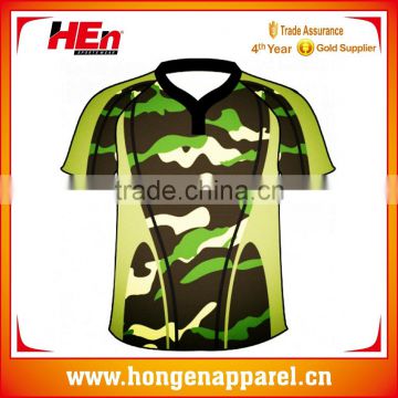 Hongen apparel OEM Sublimation top quality rugby polo t shirts /Rugby Jersey /Rugby clothing