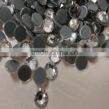 round hotfix crystal glue rhinestone for garment