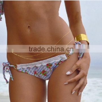 Sexy Double Layer Bikini Body Waist Belly Chain Link Belt Necklace Jewelry Gift