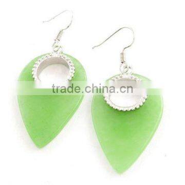 925 sterling silver fashion rehinestone bamboo earrings