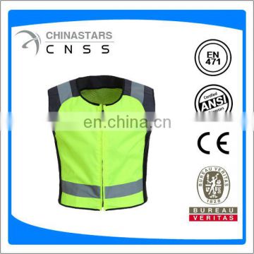 high viz lime reflective safety vest for cycing