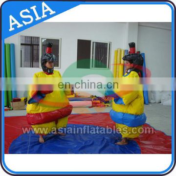 Comfotable Lead Free Pvc Type Yellow Inflatable Sumo Wrestling Suits for Sport Game