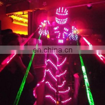 Luminous DJ Nightclub led dance costume LED robot Costume
