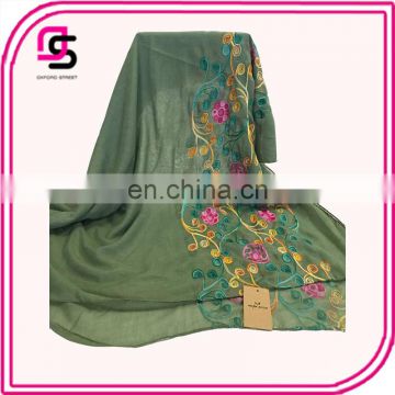 2017 Fashional flower embroidery cape Chinese style frivolous scarf for ladies