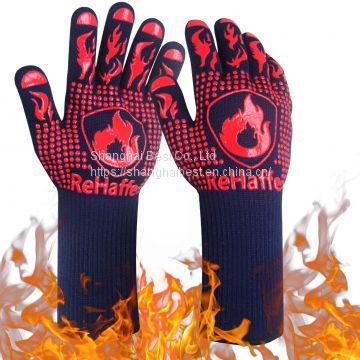 BBQ Grill Gloves Heat Resistant, Food Grade Cut Gloves Kitchen, Silicone Non-Slip Grill GlovesGrilling,Cooking and Baking, Barbecue