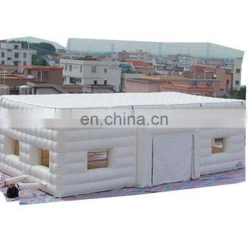 Outdoor Huge White Square inflatable Movable Building with lights for parties and events